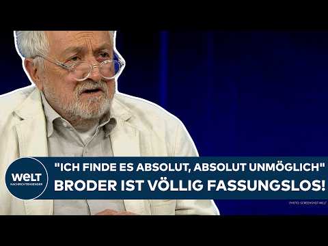 GERMANY: "I find it absolutely, absolutely impossible!" Henryk M. Broder is completely stunned!