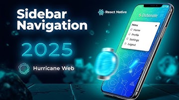 React Native Sidebar Tutorial 2025 | Create a Modern Drawer Navigation