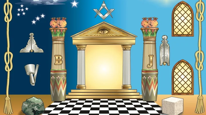 Esoteric Freemasonry: Jachin and Boaz, the Masonic pillars.