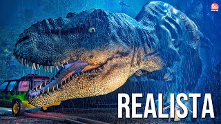 JURASSIC PARK - GAMEPLAY DA CENA DO FILME RECRIADO COM GRÁFICOS REALISTAS | T-Rex Breakout screenshot 2