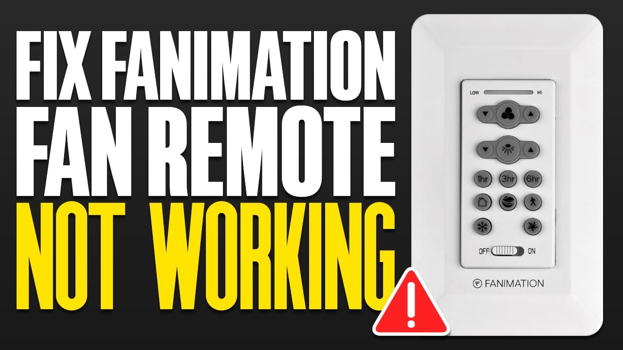 Fanimation Remote Not Working