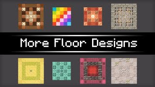 More Floor Designs for Minecraft