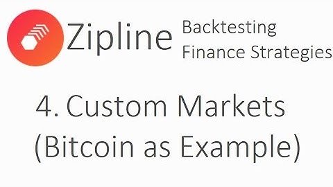 Trading Custom Markets (bitcoin example) - Zipline Tutorial finance with Python p.4