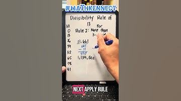 Divisibility Rule of 13 #math #stem #mathematics #divisibility #fyp #trend #tutorial #mathstricks