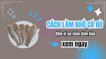 CÁCH LÀM KHÔ CÁ ĐÙ đậm vị an toàn đảm bảo