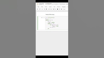Nested while loops | Mechanical to Data science | Day 9