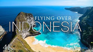 FLYING OVER INDONESIA (4K) 30 Minute Drone Film   Relax Moods Music | Bali, Nusa Penida & East Java