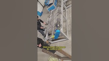 How to compact the chain link fence into rolls?#chainlinkfencemachine#chainlinkfenceinstallation