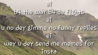 Nobody ft Mr. Eazi lyrics
