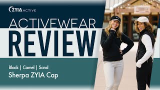 Activewear Review: Black Sherpa ZYIA Cap #968, Camel Sherpa ZYIA Cap #969, Sand Sherpa ZYIA Cap #970