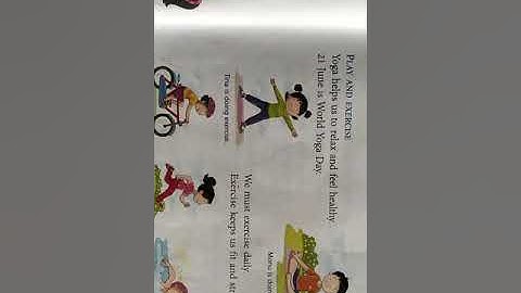 Class 1 Science Chapter 7 Keeping Fit