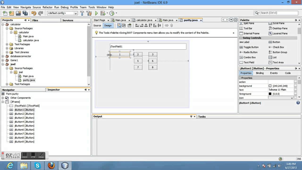 making a simple calculator using netbeans part2