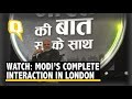 Watch: PM Narendra Modi's Complete Interaction at Westminster, London | The Quint