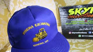 Winona Excavating Original Made in USA cap vintage untuk dijual