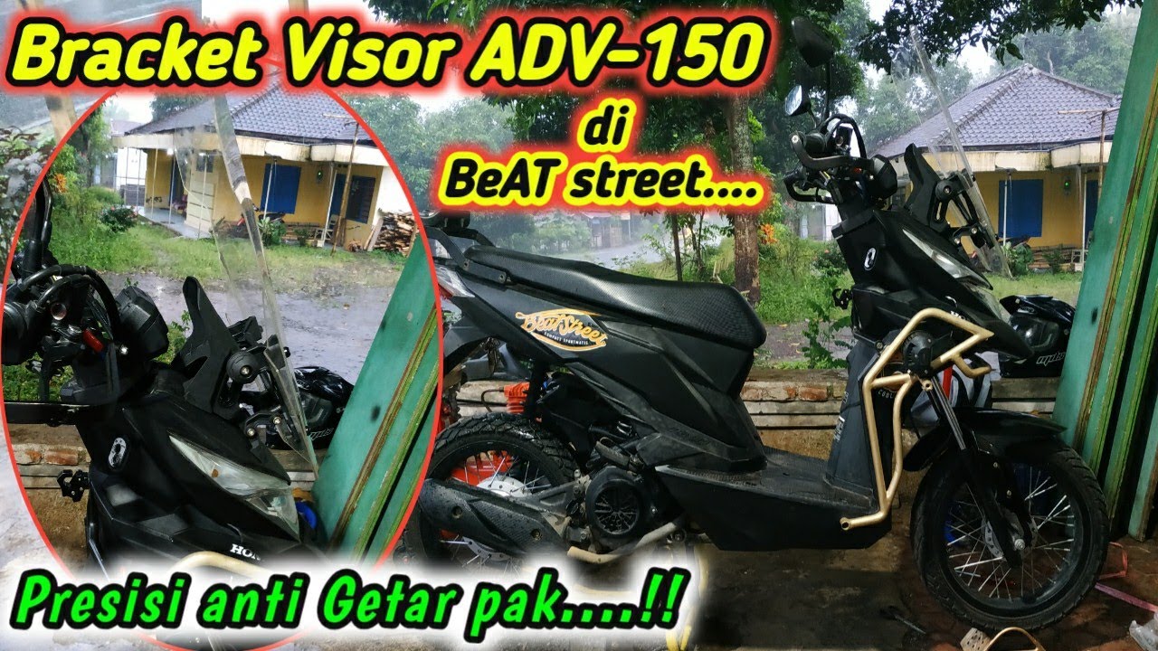 Cara Pasang BREKET VISOR ADV 150 Di BeAT Street Versi IW Modified Vlog 137 YouTube