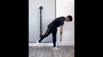 Single Leg Toe Touch - dynamic warmup for the hamstring muscles