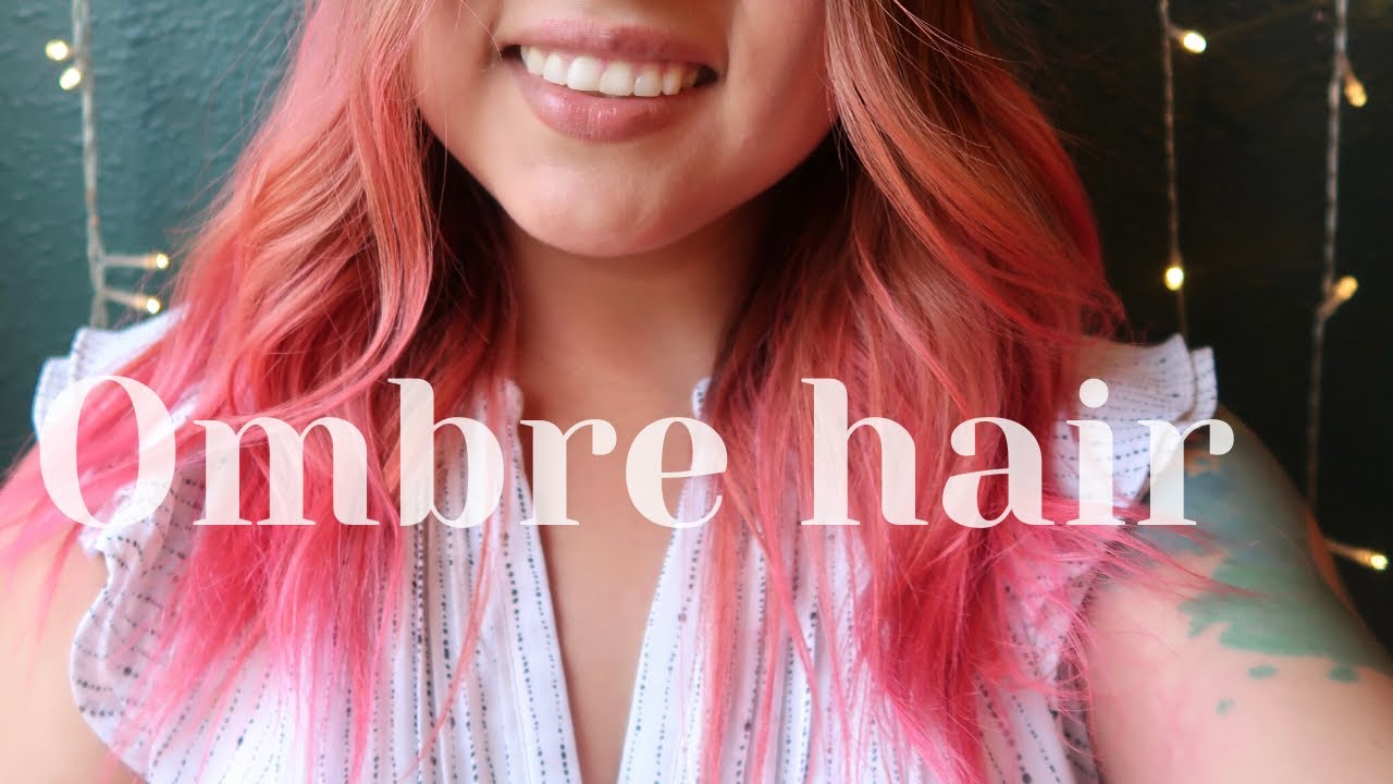 How To:Ombre Pink Hair || Ion salmon hair color || - YouTube