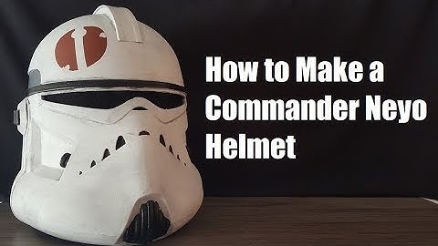 How to Make A Commander Neyo Clone Trooper Helmet