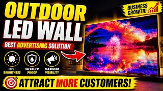 Led Mountwall for outdoor best advertising products tech led 😱