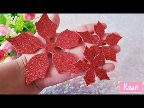 Cómo hacer Flores Navideñas ✓ Fácil y Rápido y Econó Navideño  2020???? - YouTube