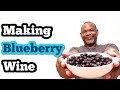 Making Blueberry Wine: 1 Gallon