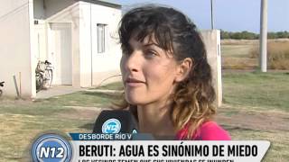 Temor de los vecinos de Berutti ante el avance del agua