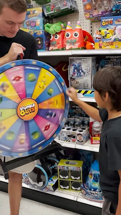 SPINNING REAL-LIFE STUMBLE GUYS WHEEL AT TARGET #Target #StumbleGuys #PMIToys