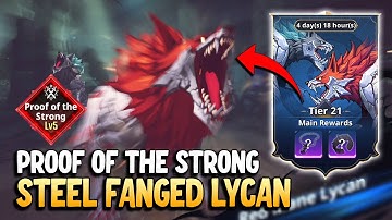 Steel-fanged Lycan Instance Dungeon Tier 21 -「Proof of the Strong Lv. 5」| Solo Leveling: ARISE