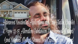 Advanced Residential Applications and Case Studies, Chapter 8, Pages 23-27, Allocation/Subdivision Profile