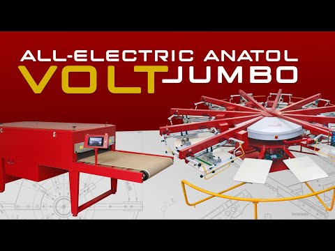 All-Electric Anatol VOLT Jumbo Screen Printing Press and More!