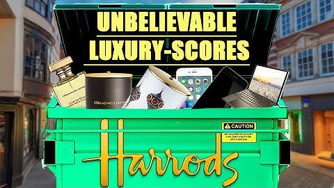 DUMPSTER DIVING UK HARRODS PRODUCTEN ONGELOOFLIJKE LUXE SCORE