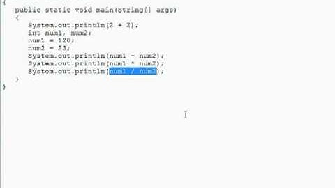Java Programming Arithmetic Operators - Tutorial