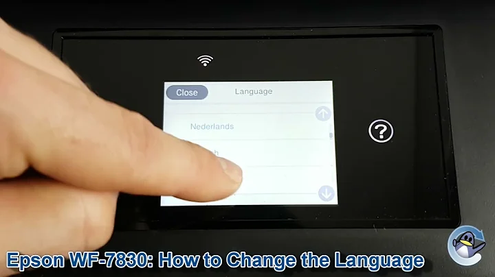 Epson WorkForce WF-7830DTWF: How to Change the Language