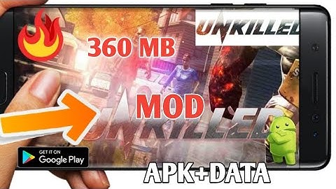 UNKILLED MOD + LATEST  VERSION 1.0.6  APK+DATA 368 MB