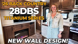 New Wall Design! ‘26 Back Country 28DBS Titanium Series 4 Season, High Quality, Off Grid Trailer!!