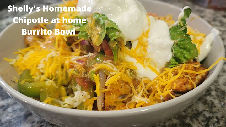 Shrimp and Chicken Chipotle at Home Burrito Bowl  ...
