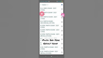 PDUSU 2nd year result declared #pdusu