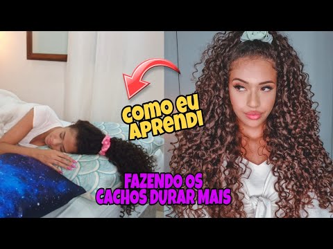 COMO DORMIR SEM AMASSAR O CABELO CACHEADO| Cachos Intactos pela manhã😱🔥💕