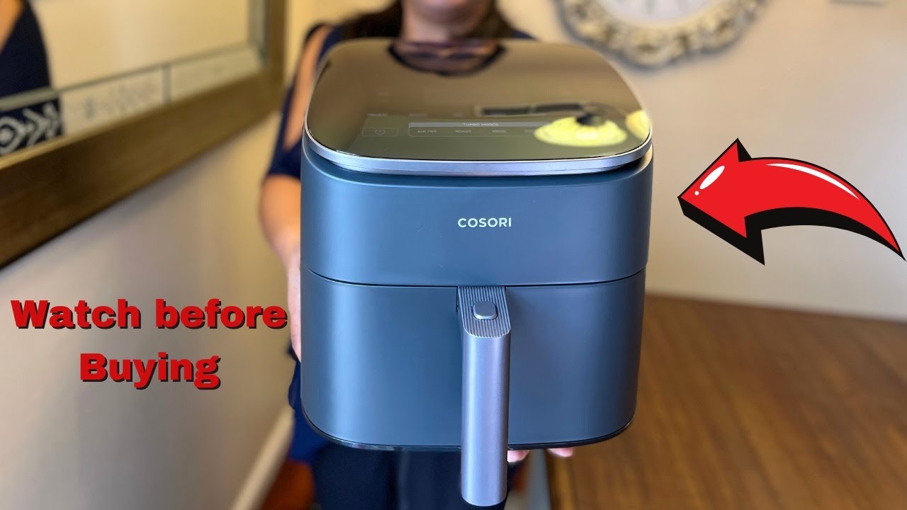 The ✨ COSORI TurboBlaze™ 6.0-Quart Air Fryer✨ is sleek in design without  compromising the capacity.