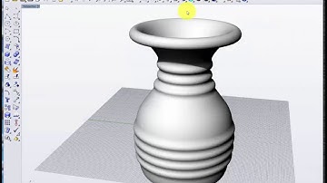 Basic Rhino 3D Tutorial #2: Revolved Vase