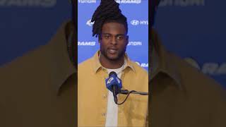 "I'm having the most fun playing that I've ever had" 🤩 #rams #nfl #shorts