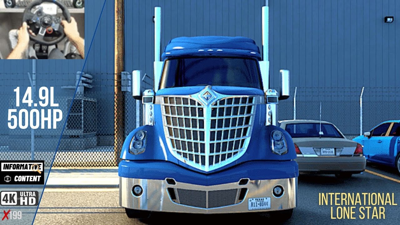 American Truck Simulator Scenic Drive ( Texas DLC ) Int Lone Star