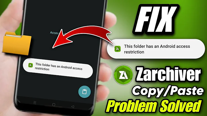 How to fix this folder has android access restriction | this folder has android access restriction