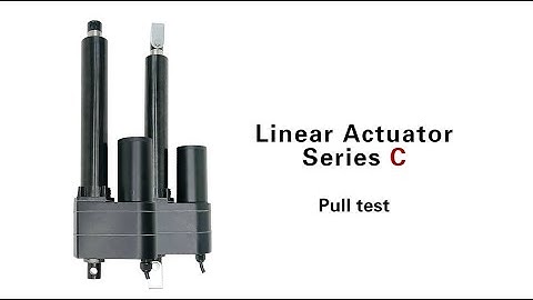 How do you measure the pull force of a linear actuator?