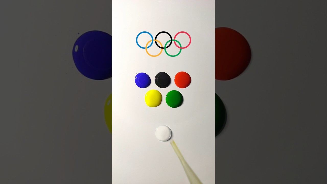 Guess the Color Mixing of Olympic Symbol water drop 