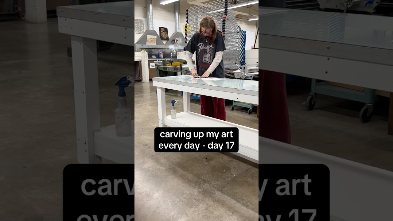 carving up my art every day!! 