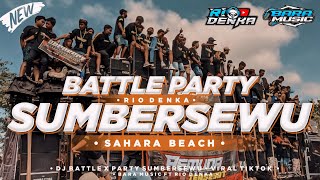 DJ BATTLE PARTY SAHARA BEACH AMUNISI CEK SOUND BASS BRUTAL BY RIO DENKA  VIRAL TIKTOK TERBARU 2024