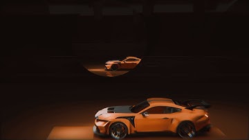 Ford Mustang GTD 2025 / Fusion 360 x Blender Speed Modeling