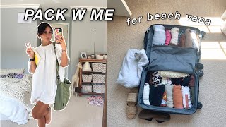 pack with me for a beach vacation