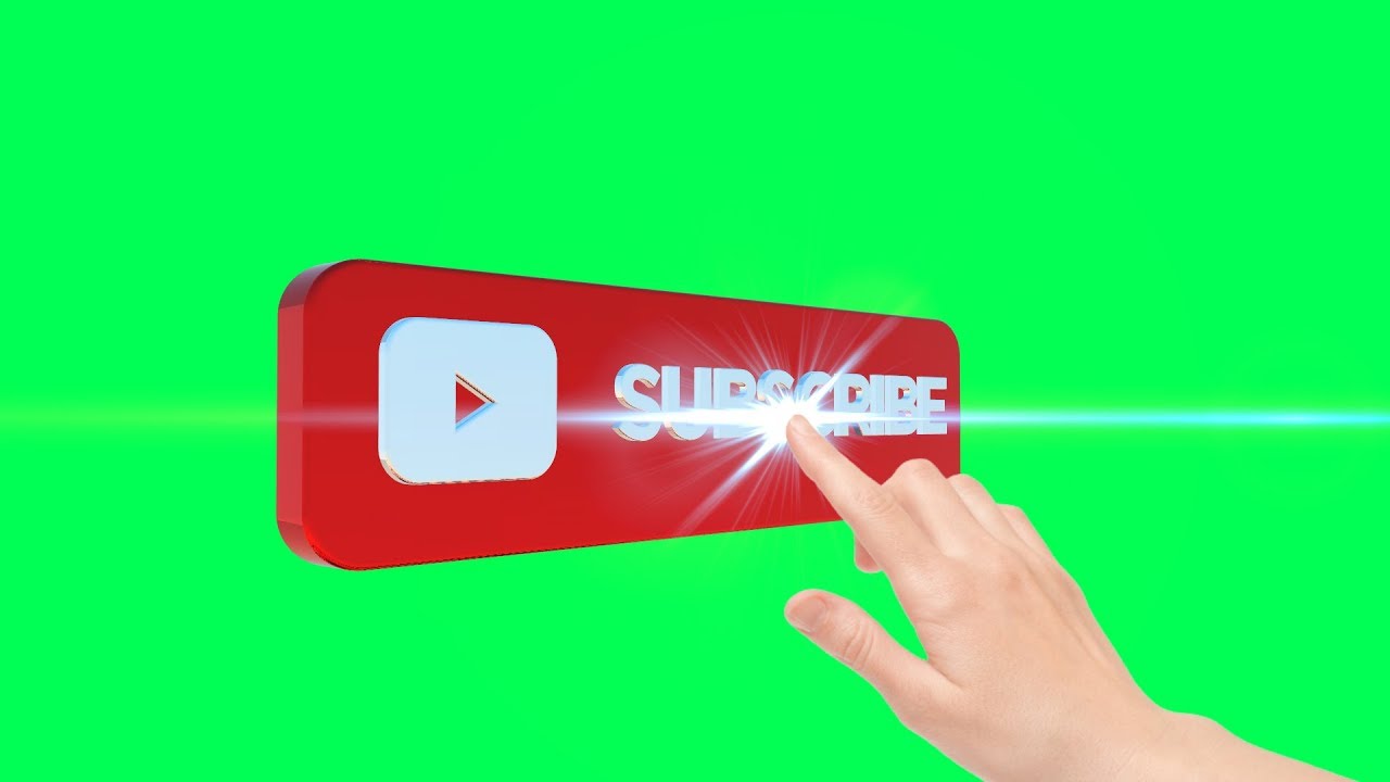 Top 10 Subscribe Buttons Green Screen 3d Animation Youtube